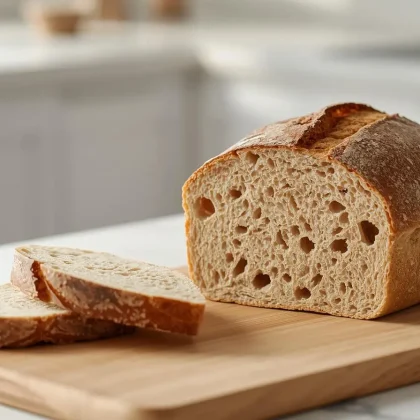 Pan semintegral de masa madre